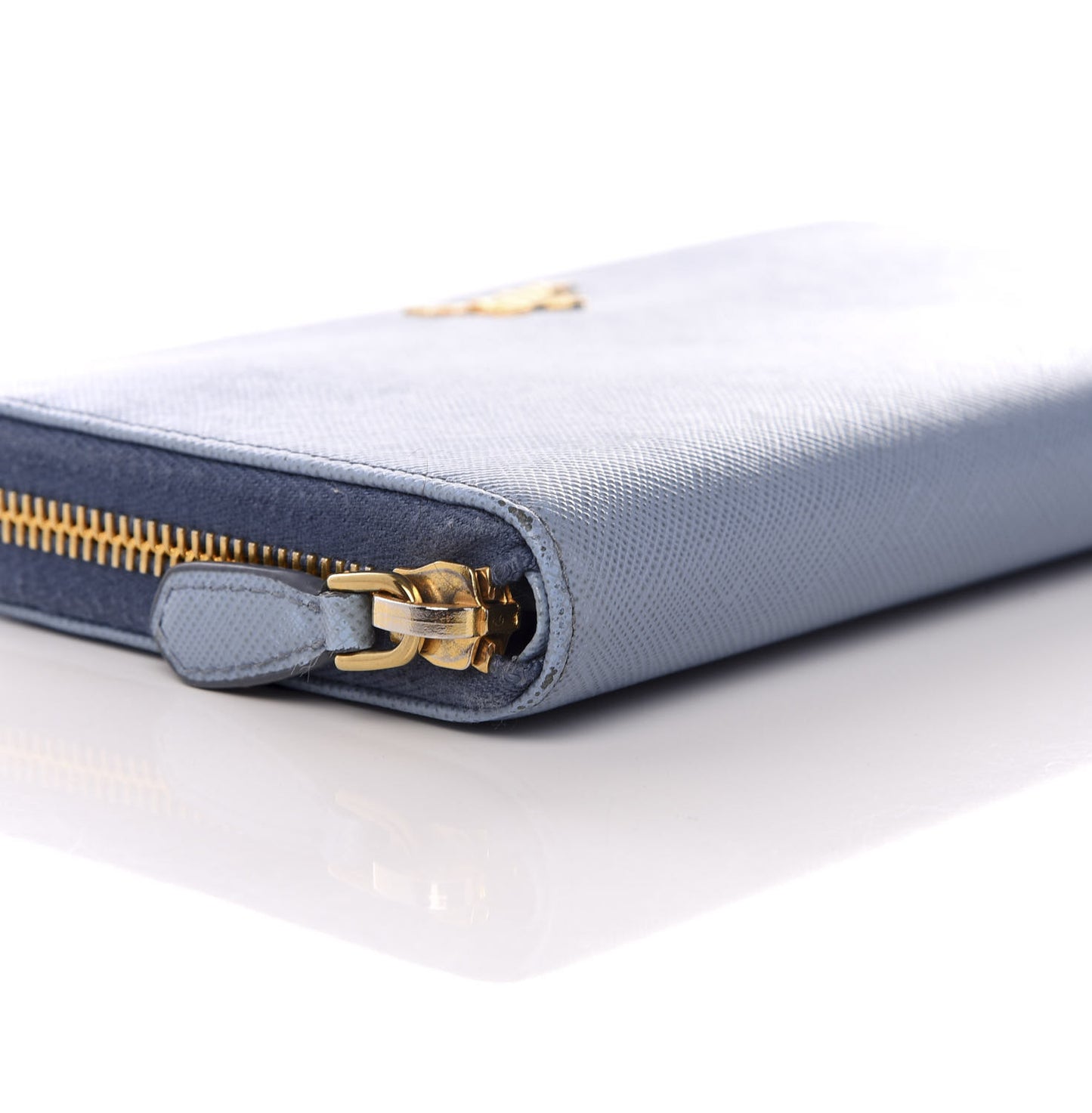 Saffiano Metal Zip Around Wallet Astrale