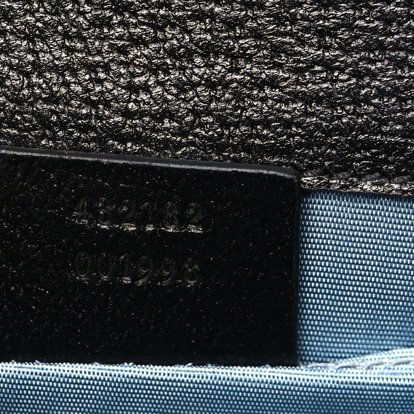 Grained Calfskin Bee Star Small Padlock Shoulder Bag Black