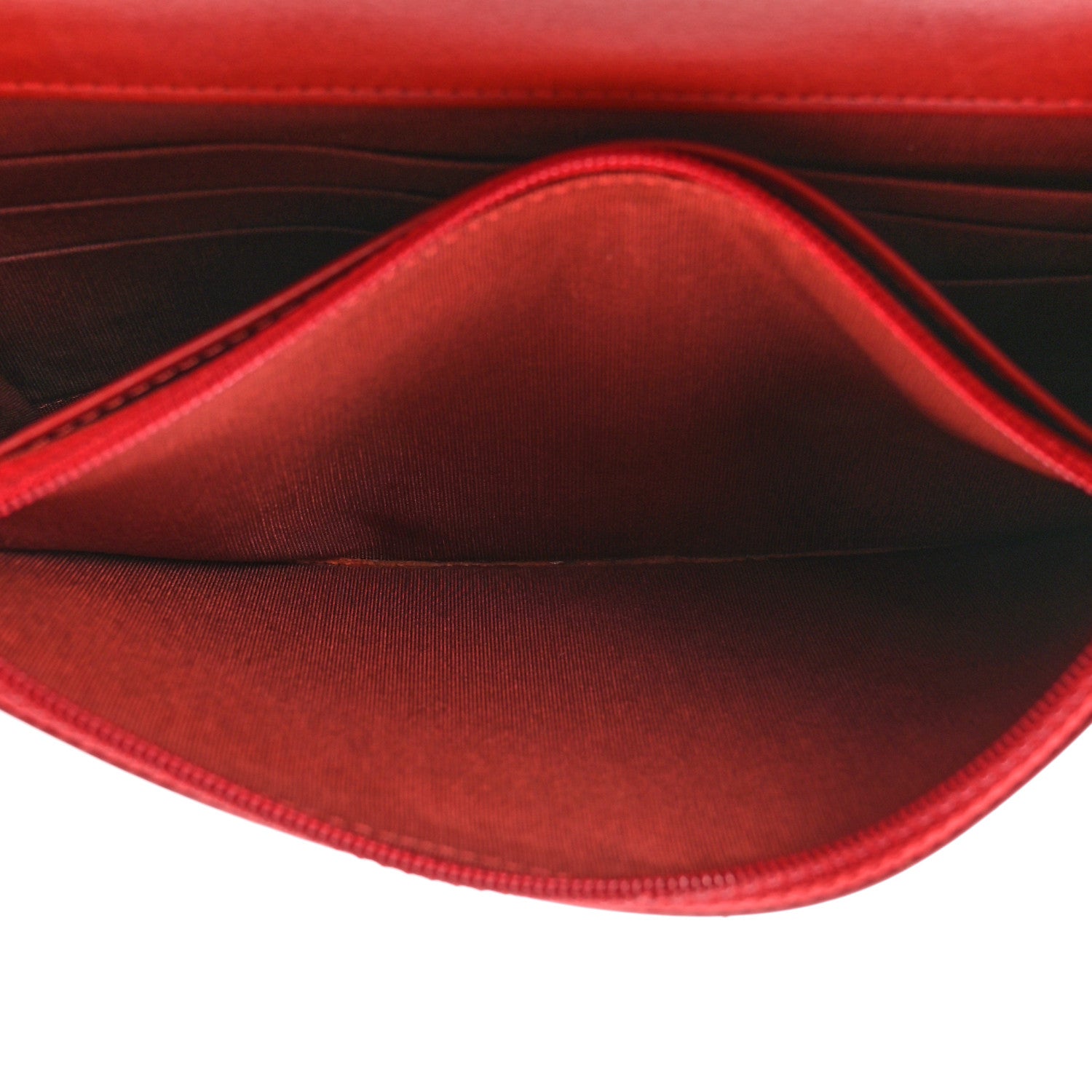 Chanel Caviar Quilted Boy Wallet On Chain WOC Red 5 of 13