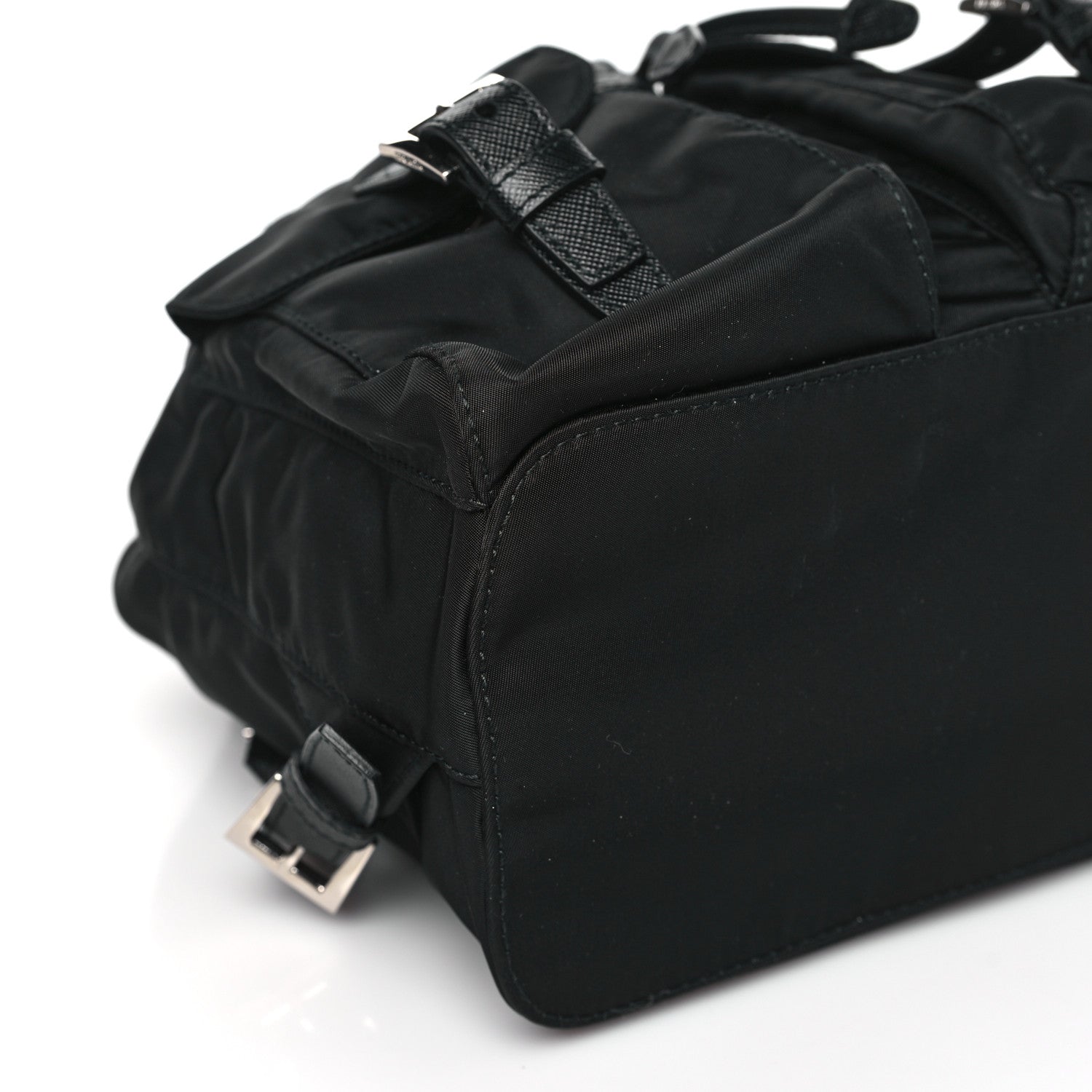 Prada Tessuto Nylon Saffiano Small Backpack Black 7 of 8