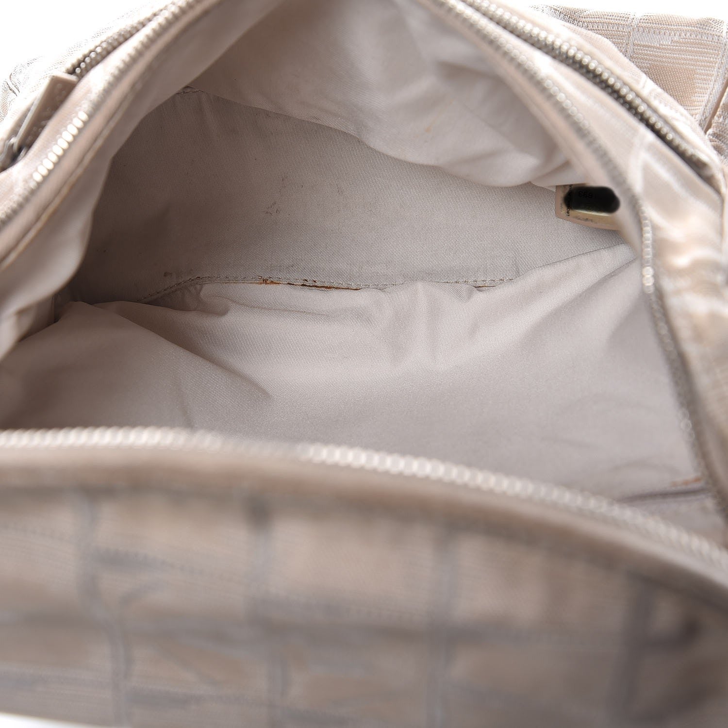 Chanel Nylon Travel Backpack Beige 5 of 12