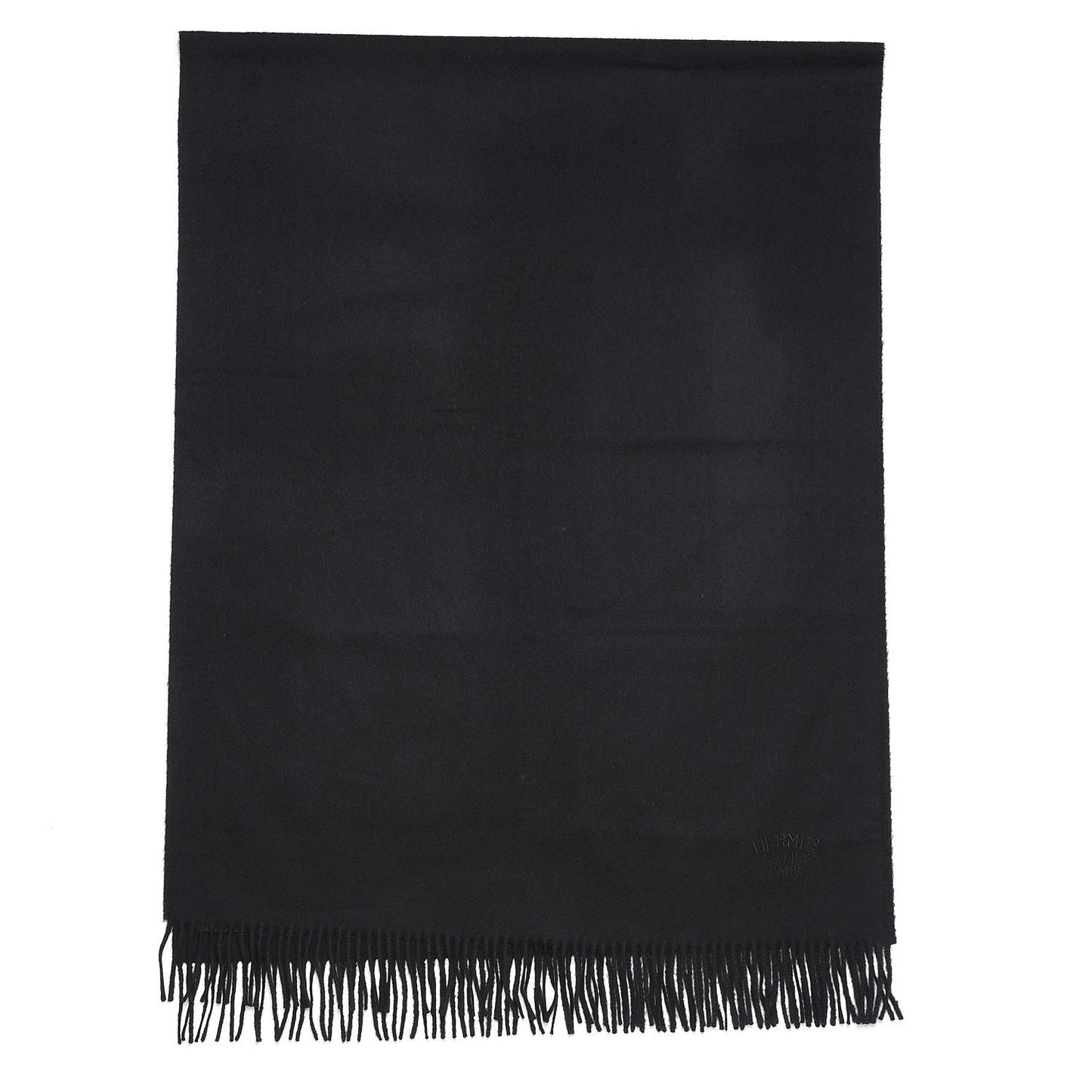 Cashmere Broderie Scarf Black