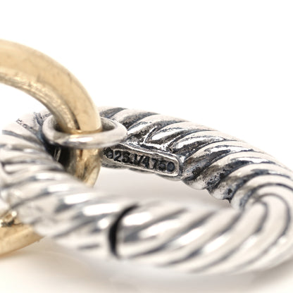 David Yurman Sterling Silver 18K Yellow Gold 17mm Extra Large Oval Link Bracelet 4 of 4