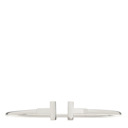 Tiffany 18K White Gold T Wire Bracelet 1 of 3