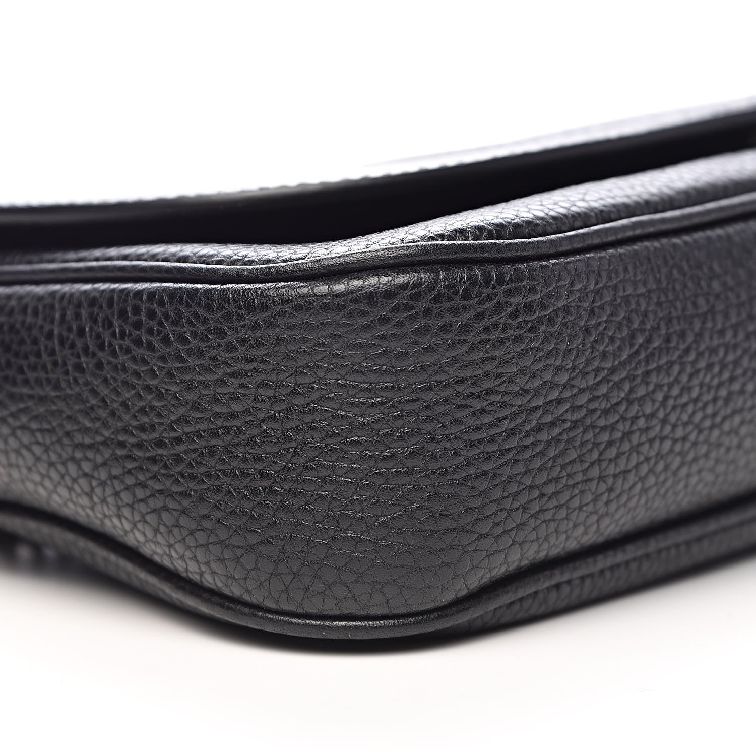 Gucci Pebbled Calfskin Medium Soho Flap Crossbody Black 8 of 9