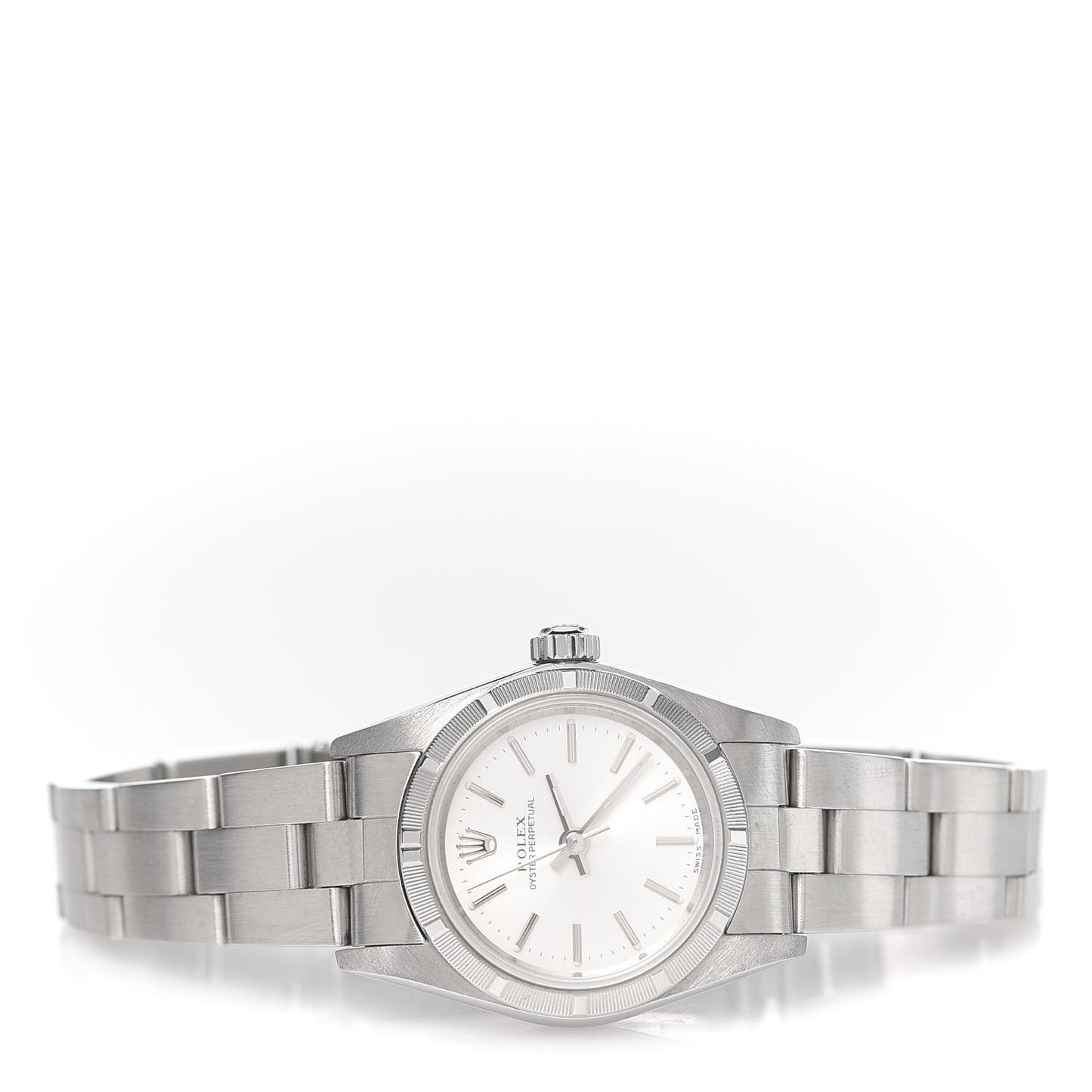 Stainless Steel 26mm Oyster Perpetual Watch Silver 76030