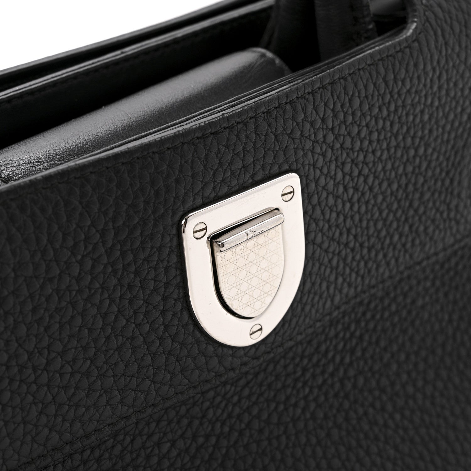 Christian Dior Grained Calfskin Mini Diorever Flap Black 12 of 16