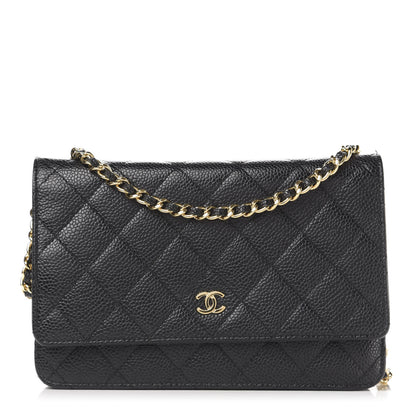 Chanel Caviar Quilted Wallet On Chain WOC Black 1 of 14