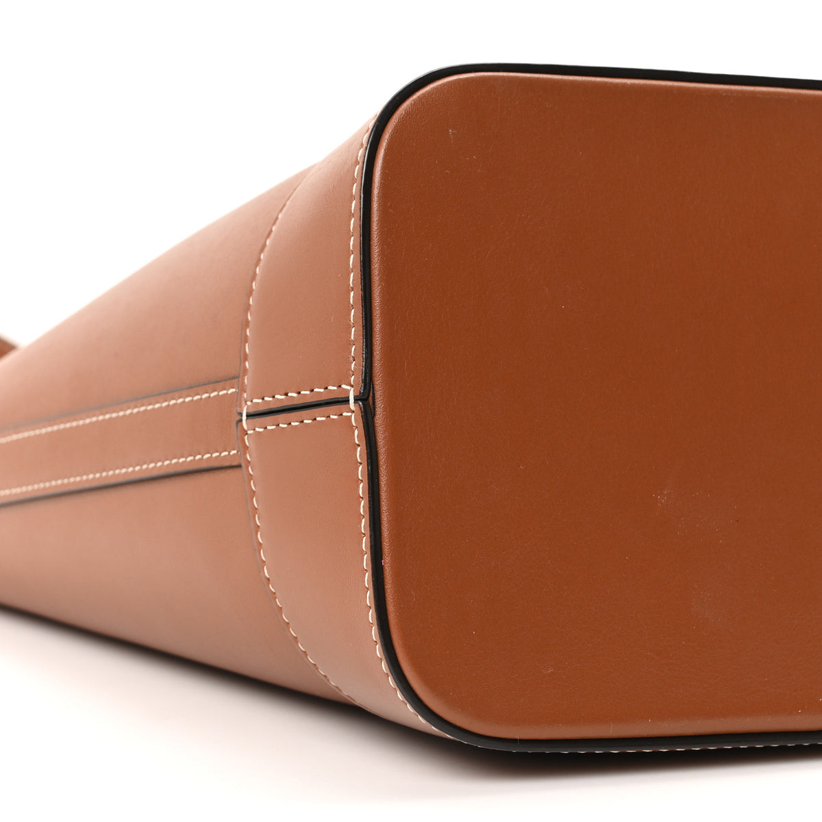Celine Smooth Calfskin Small Cuir Triomphe Bucket Bag Tan 9 of 10