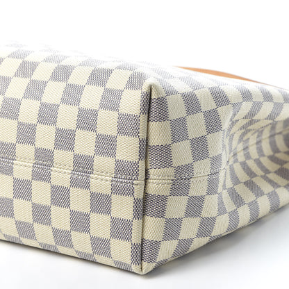 Louis Vuitton Damier Azur Graceful MM Rose Ballerine 6 of 11