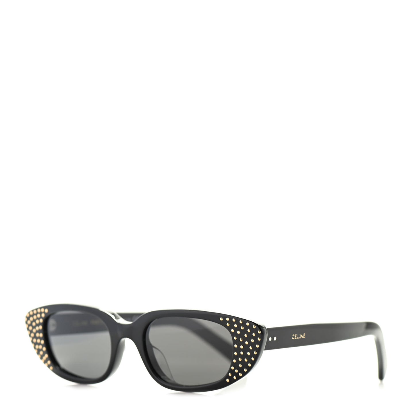 Acetate Cat Eye Studded Sunglasses CL4144US Black