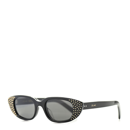 Celine Acetate Cat Eye Studded Sunglasses CL4144US Black 1 of 6