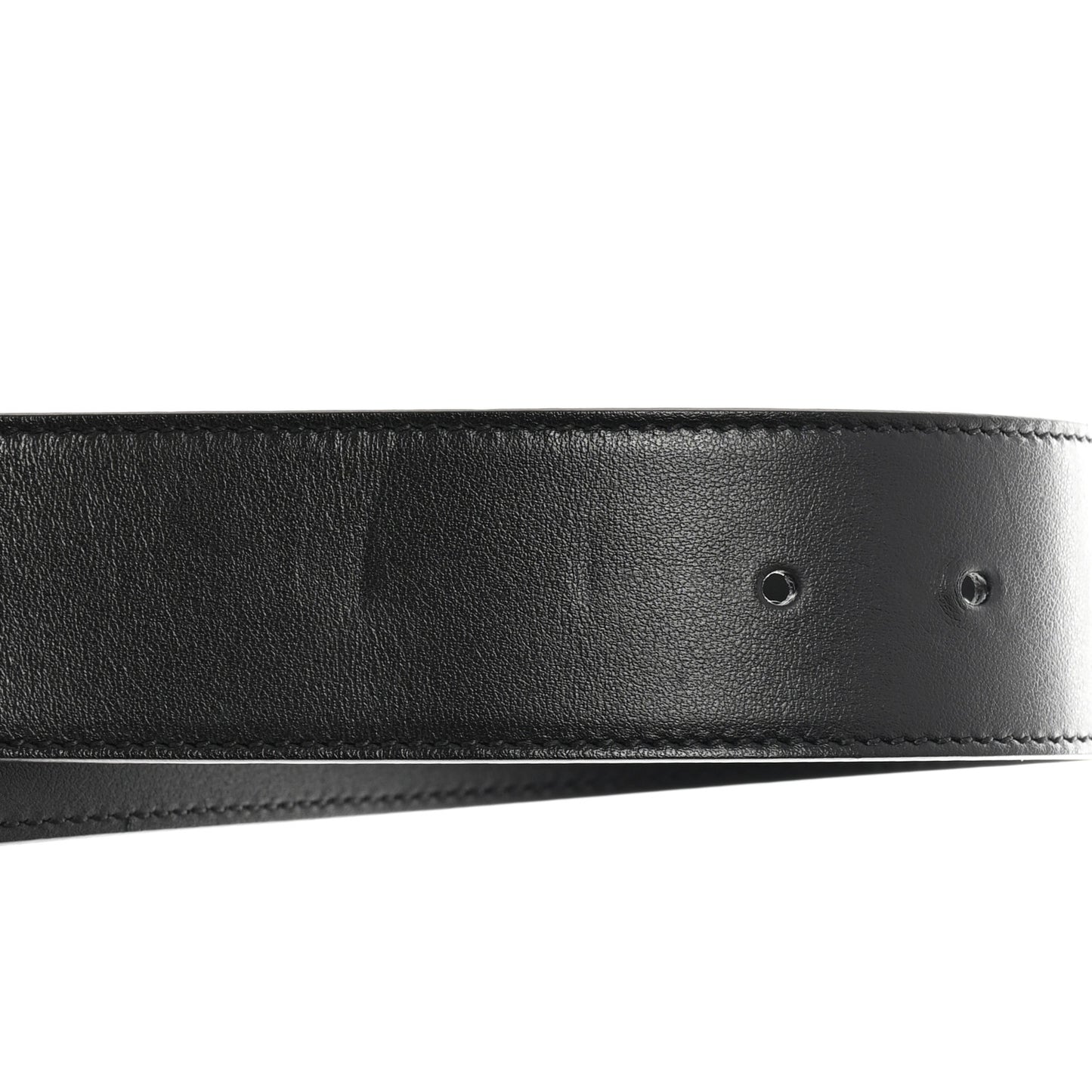 Plutone Calfskin Palladium Double G 40mm Belt 85 34 Black