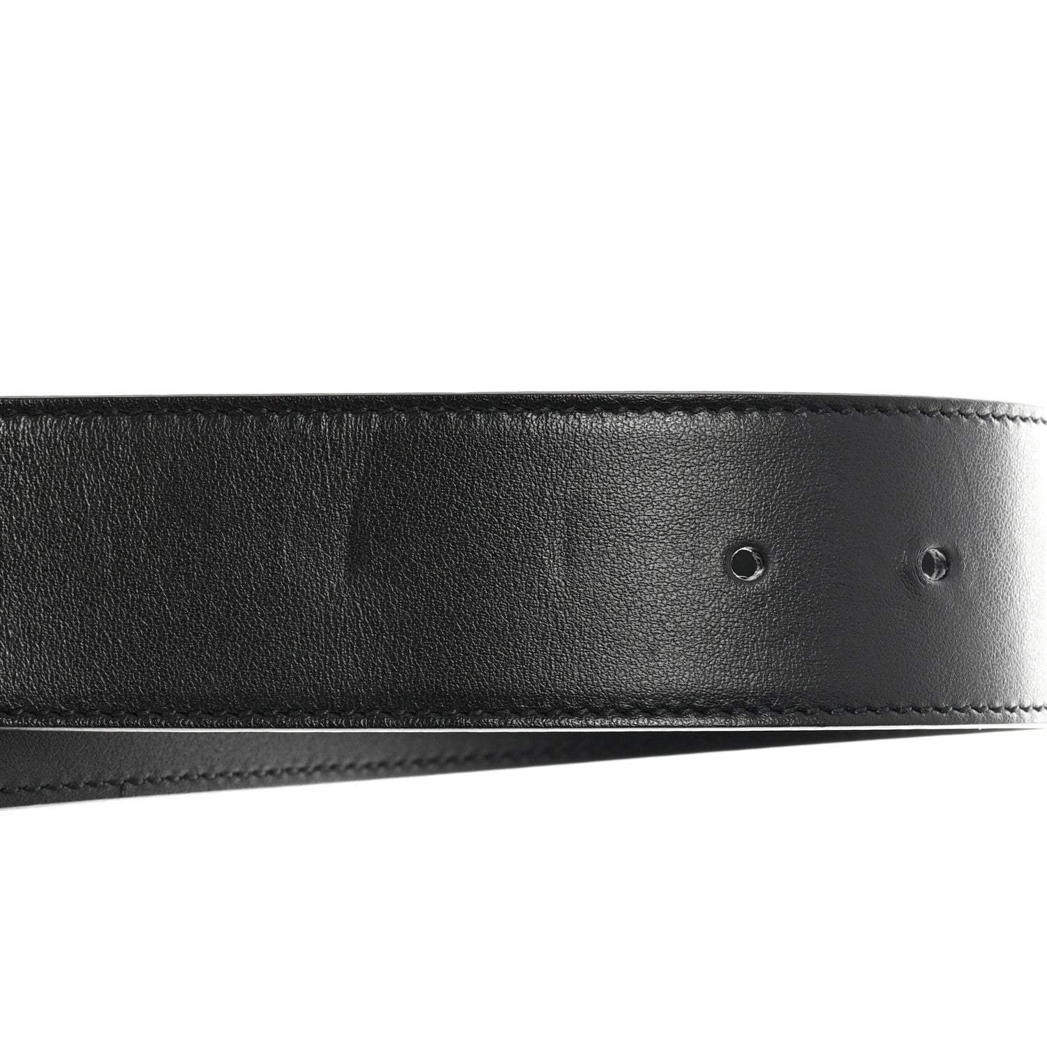 Gucci Plutone Calfskin Palladium Double G 40mm Belt 85 34 Black 6 of 9