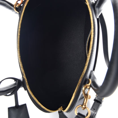 Balenciaga Signature Grained Calfskin Logo S Ville Top Handle Bag Black 5 of 7