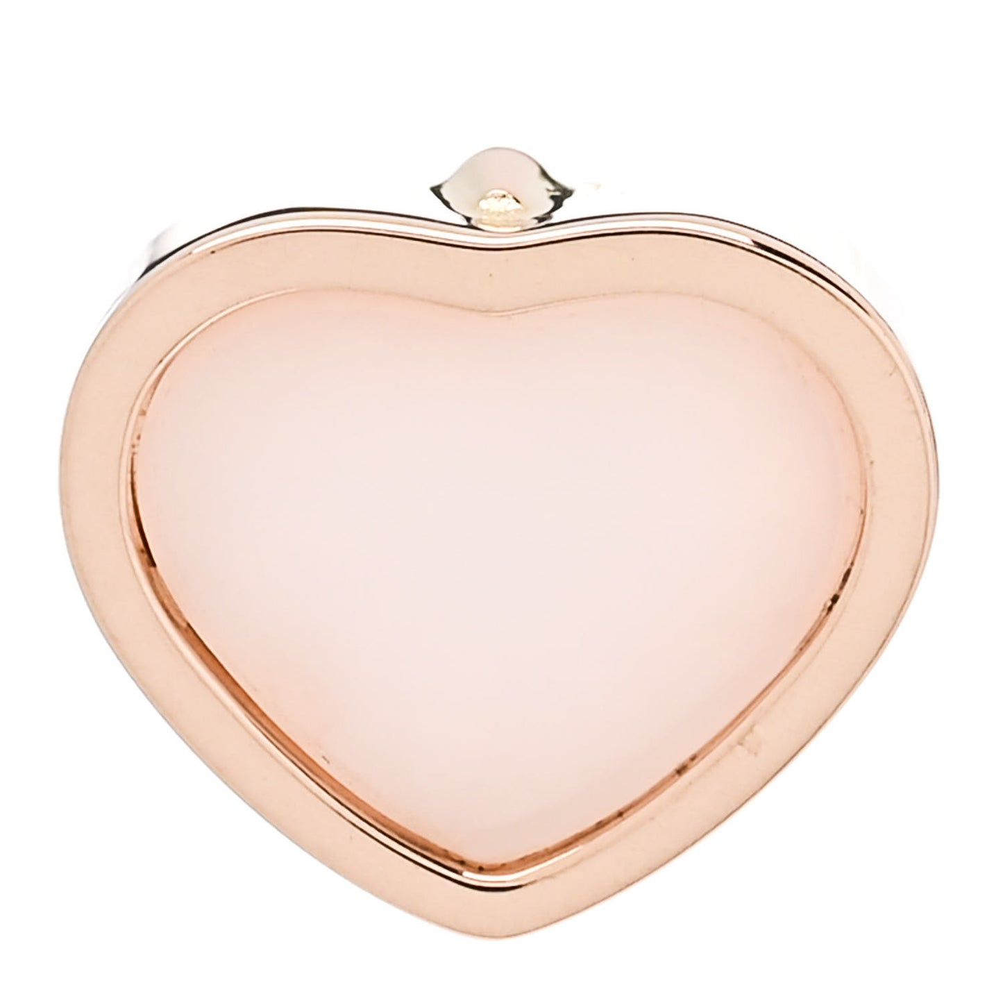 18K Rose Gold Diamond Pink Opal My Happy Hearts Single Earring