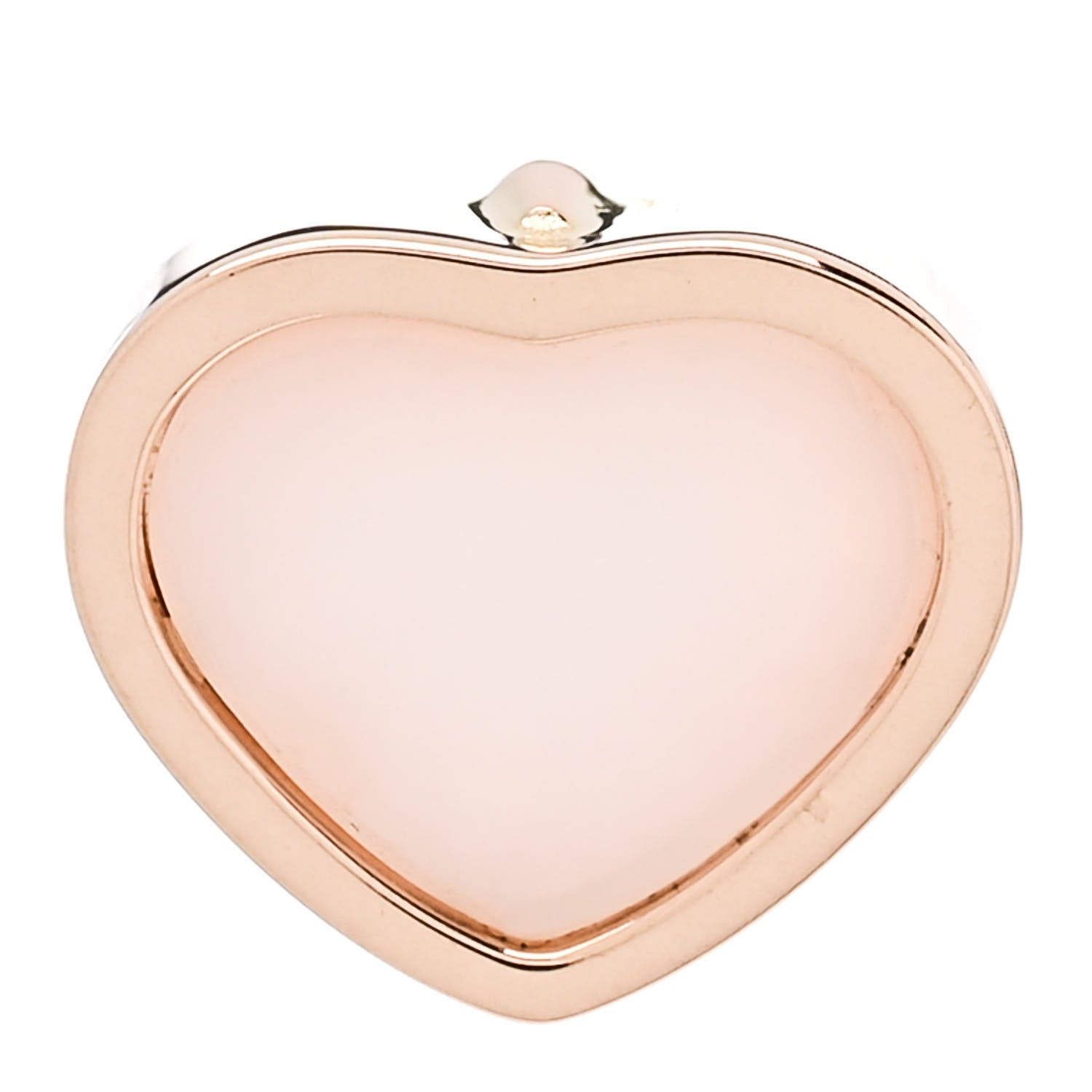 Chopard 18K Rose Gold Diamond Pink Opal My Happy Hearts Single Earring 1 of 4