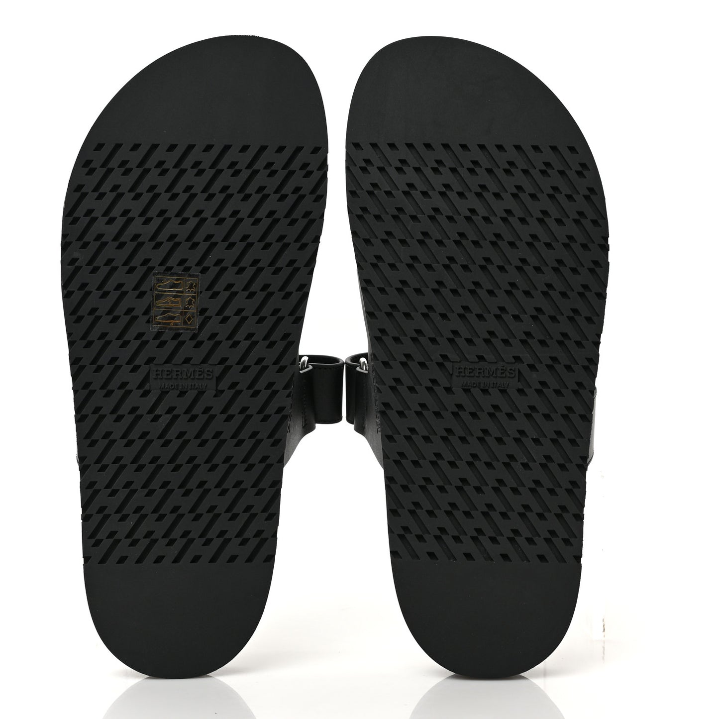 Calfskin Womens Chypre Sandals 40.5 Black