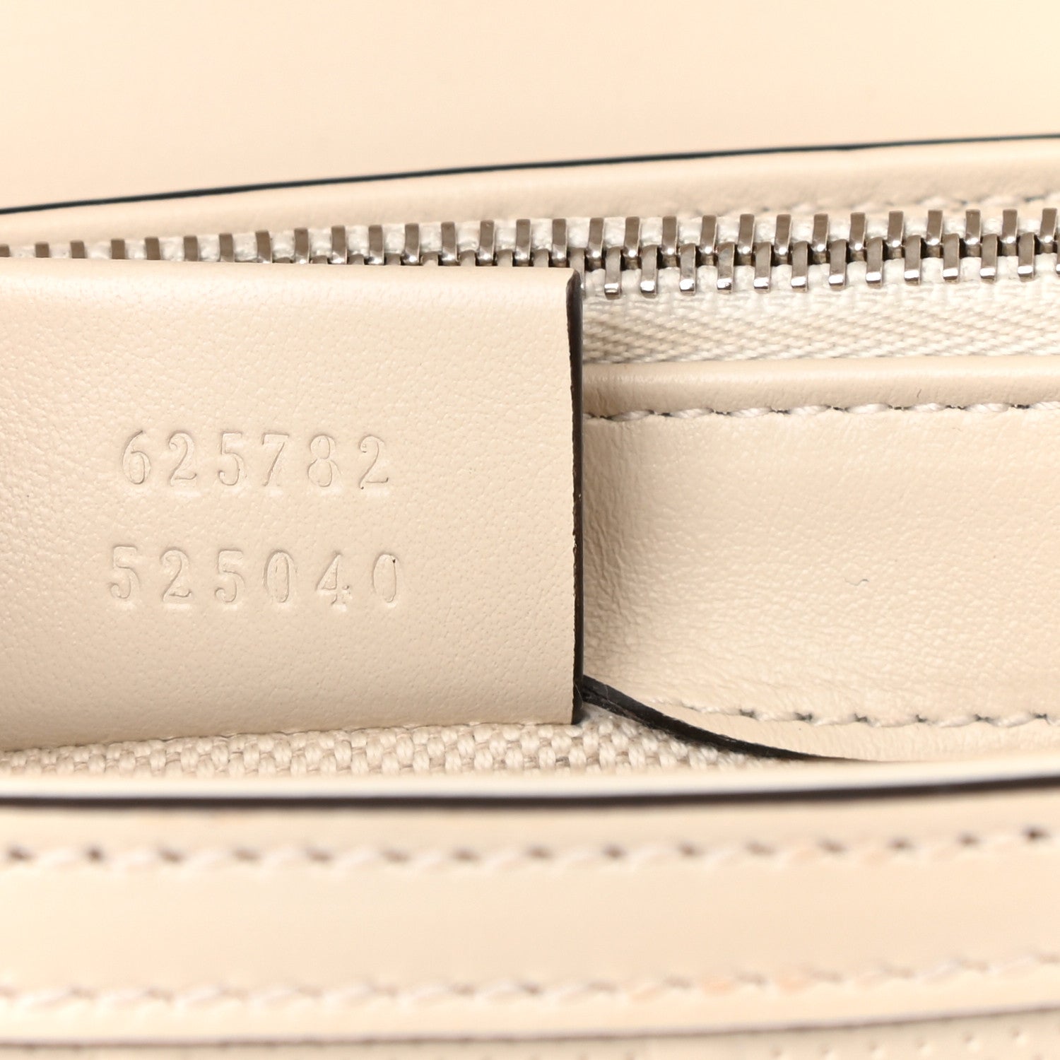 Gucci Calfskin GG Tennis Embossed Messenger Bag Mystic White 7 of 11