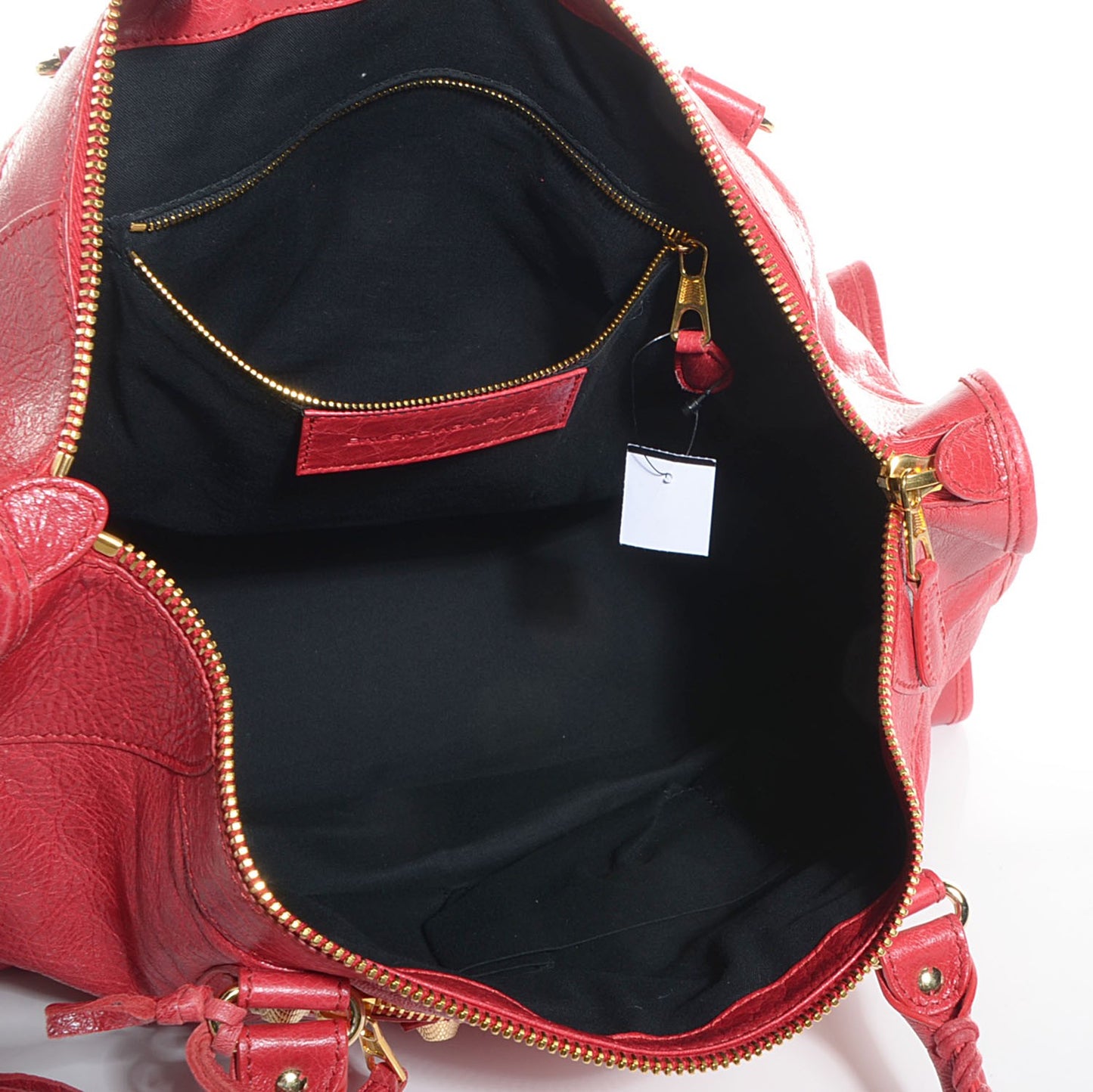 Agneau Giant 12 Gold Hardware Work Rouge Cardinal