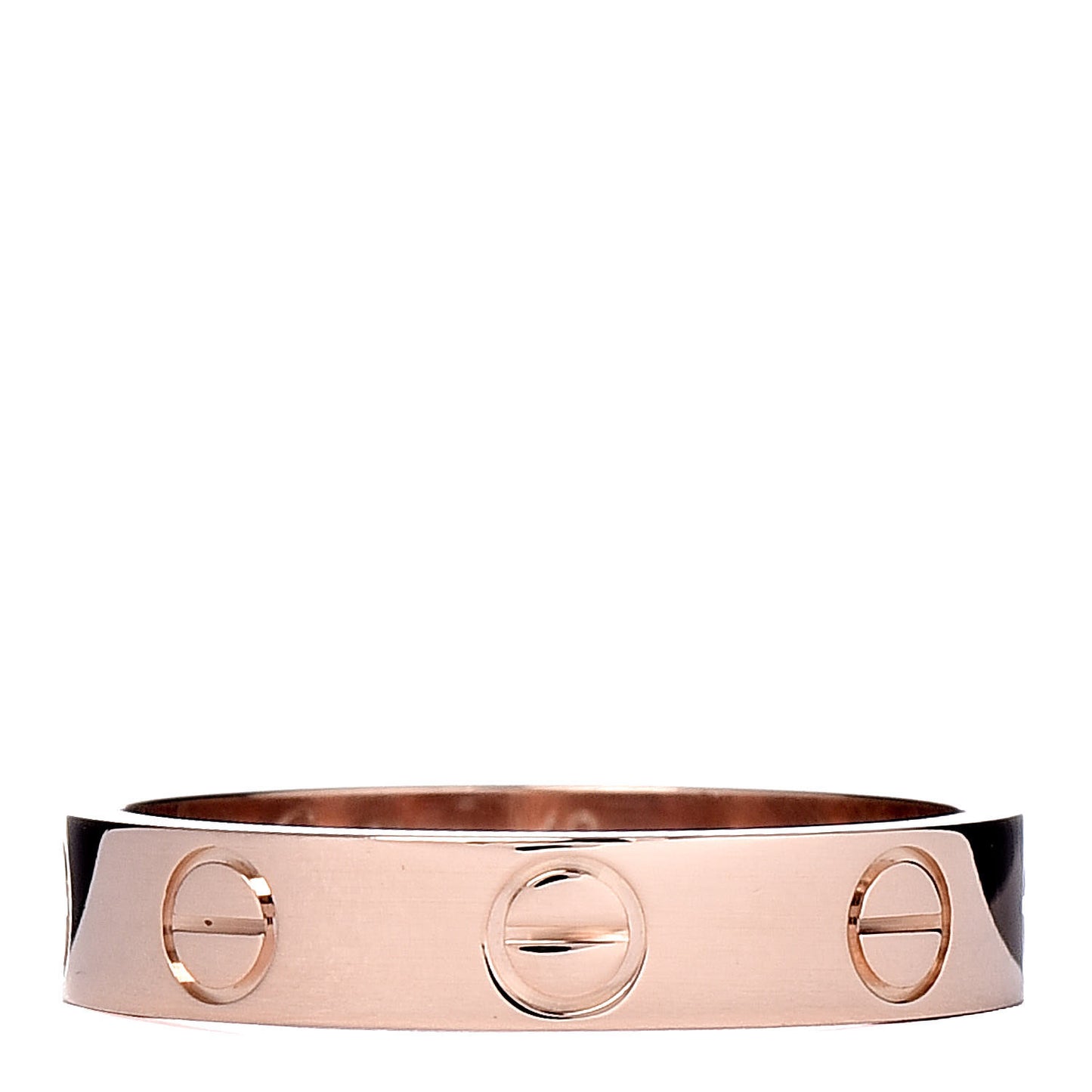 18K Pink Gold 3.5mm LOVE Wedding Band Ring 49 4.75