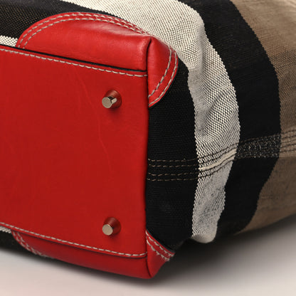 Burberry Canvas Mega Check Medium Maidstone Red 9 of 9