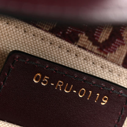 Christian Dior Oblique Saddle Bag Burgundy 7 of 10