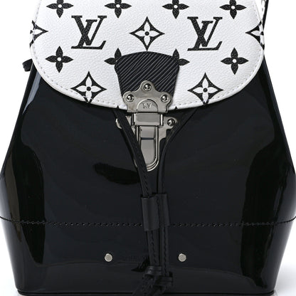 Louis Vuitton Patent Monogram Hot Springs Backpack Black White 7 of 10