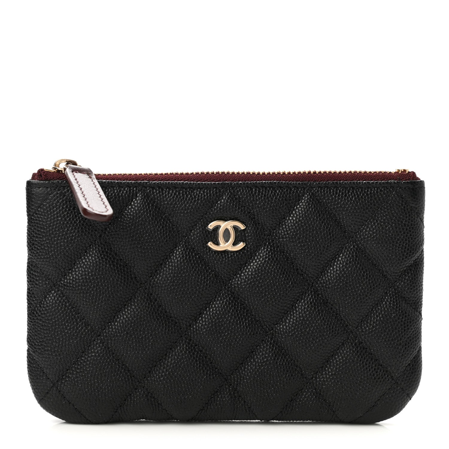 Chanel Caviar Quilted Small Cosmetic Case Black 1 of 8