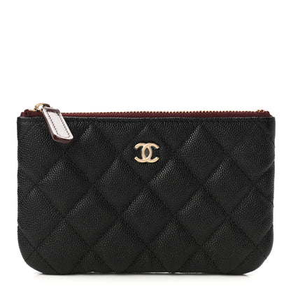 Chanel Caviar Quilted Small Cosmetic Case Black 1 of 8