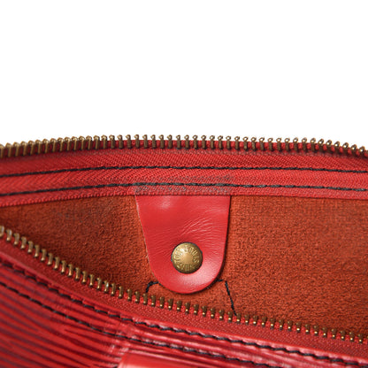Louis Vuitton Epi Speedy 30 Castillan Red 17 of 39