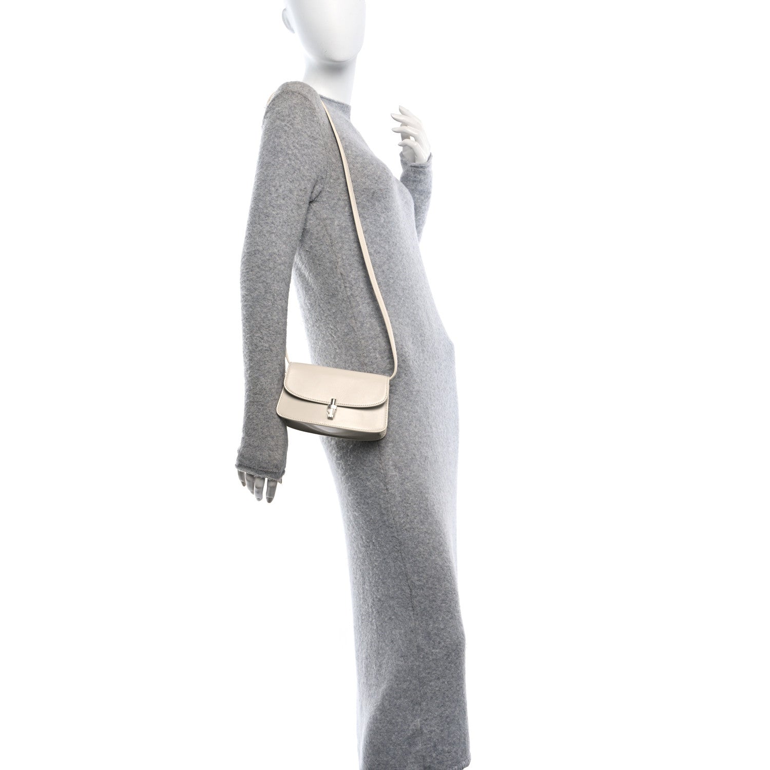 The Row Smooth Calfskin The Sofia E/W Crossbody Ivory 2 of 9