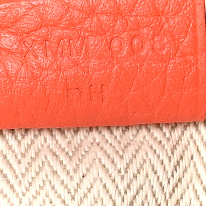 Hermes Taurillon Clemence Victoria II 35 Orange Poppy 7 of 10