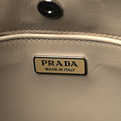 Prada Spazzolato Cleo Shoulder Bag Deserto Black 6 of 9