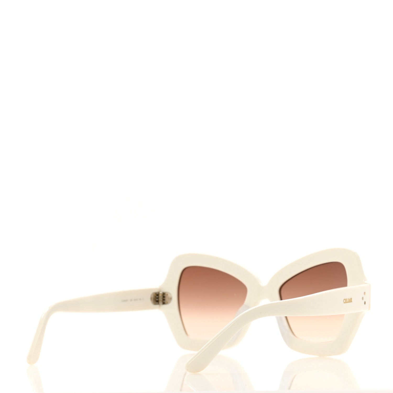 Celine Acetate Butterfly Sunglasses CL 40067I White 4 of 6