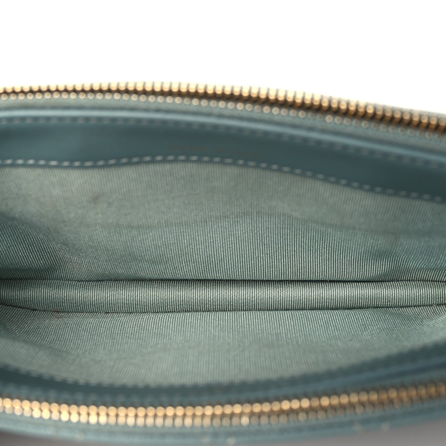 Caviar Quilted Small Clutch With Chain Light Blue