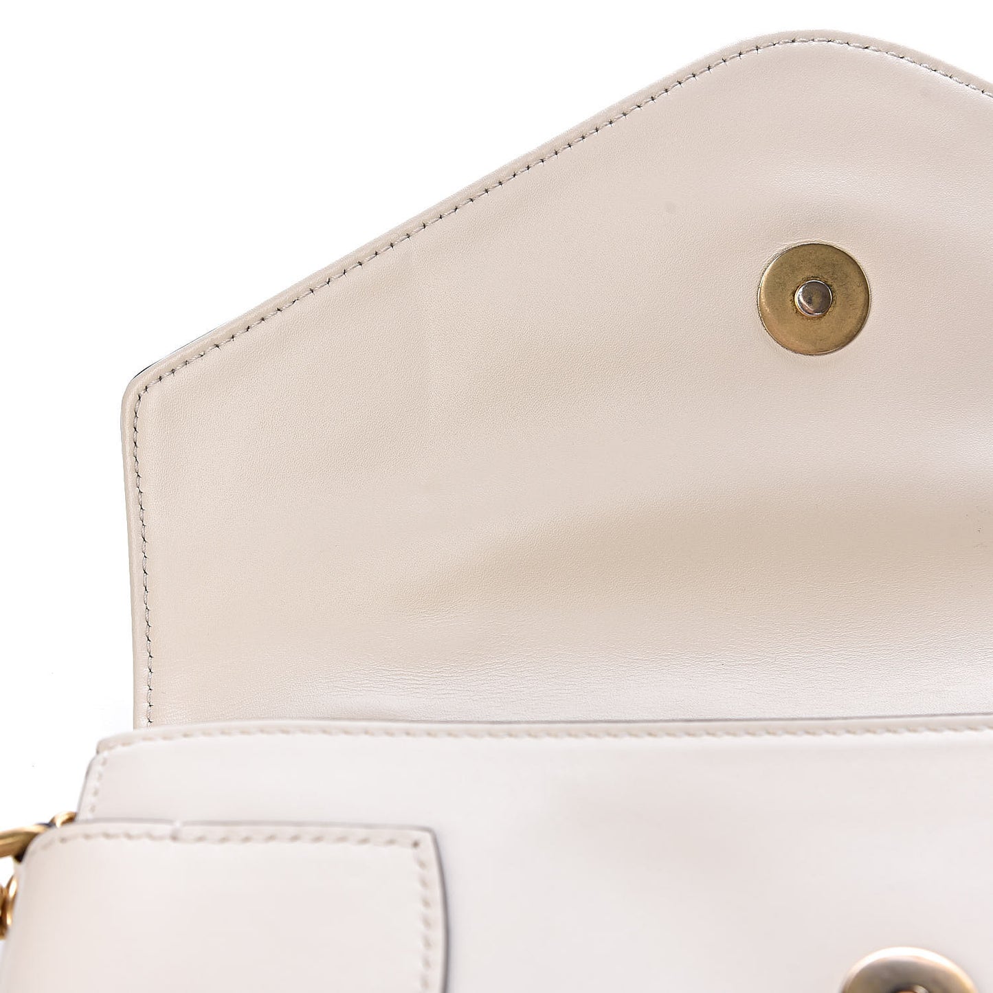 Nappa Pearl Studded Mini Queen Margaret Broadway Shoulder Bag Mystic White
