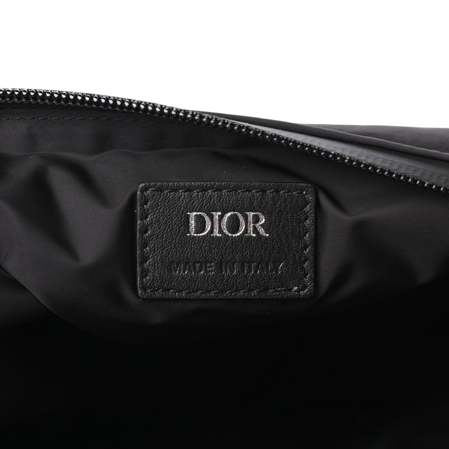 HOMME Nylon Saddle Messenger Bag Black