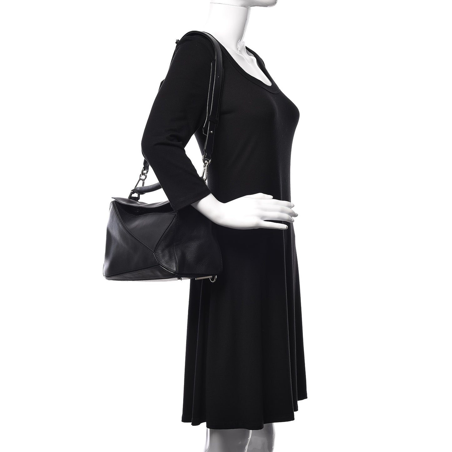Calfskin Puzzle Bag Black