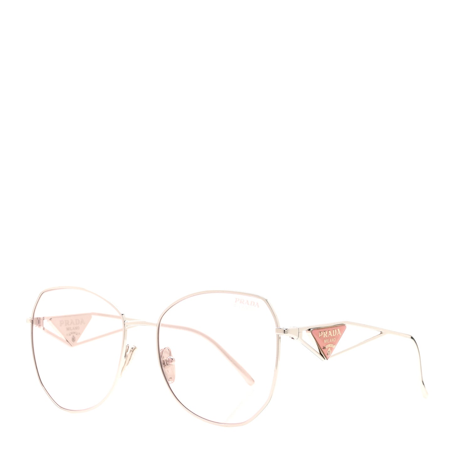 Metal Symbole Triangle Logo Sunglasses SPR57Y Pink