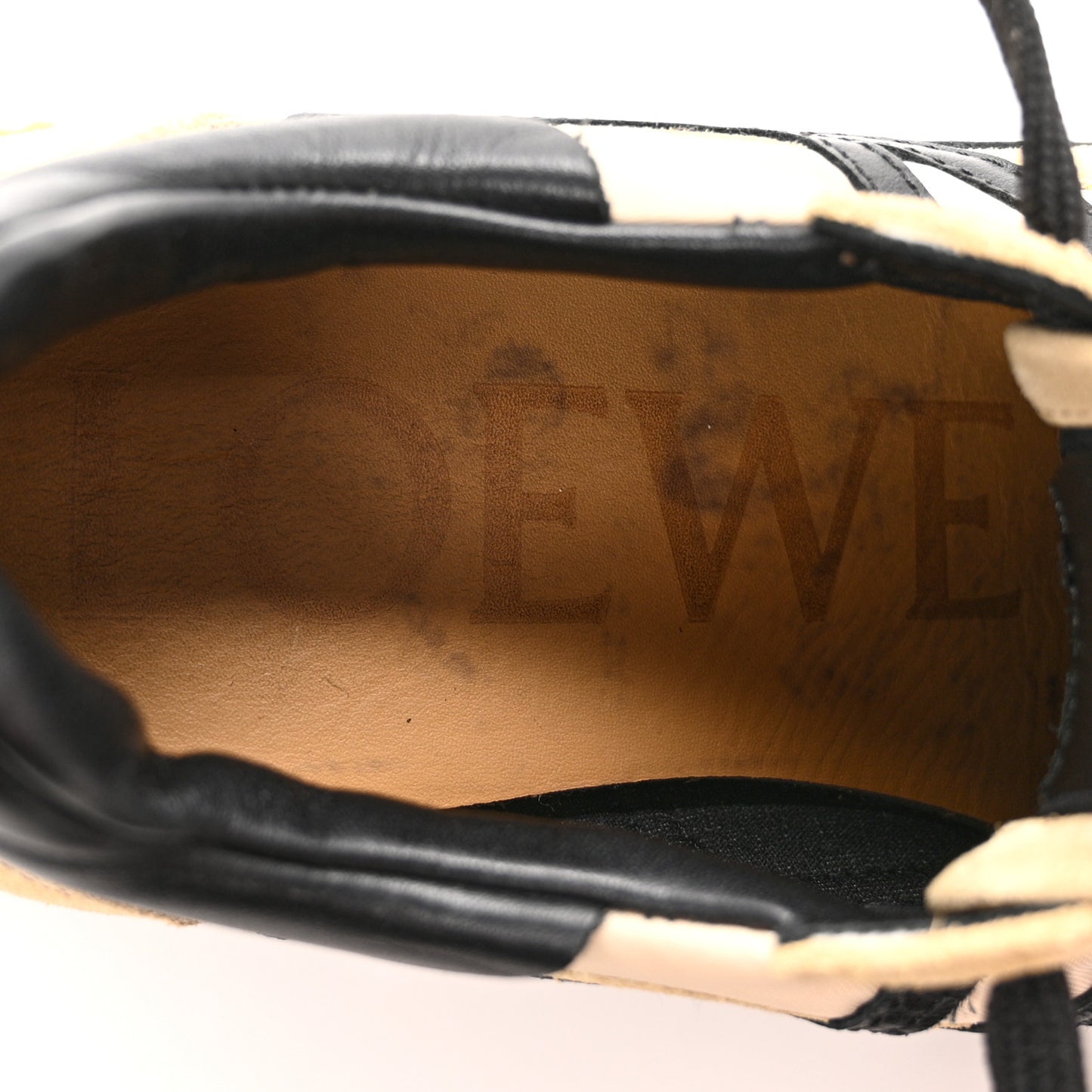 Nylon Suede Flow Runner Sneakers 38 Gold Black