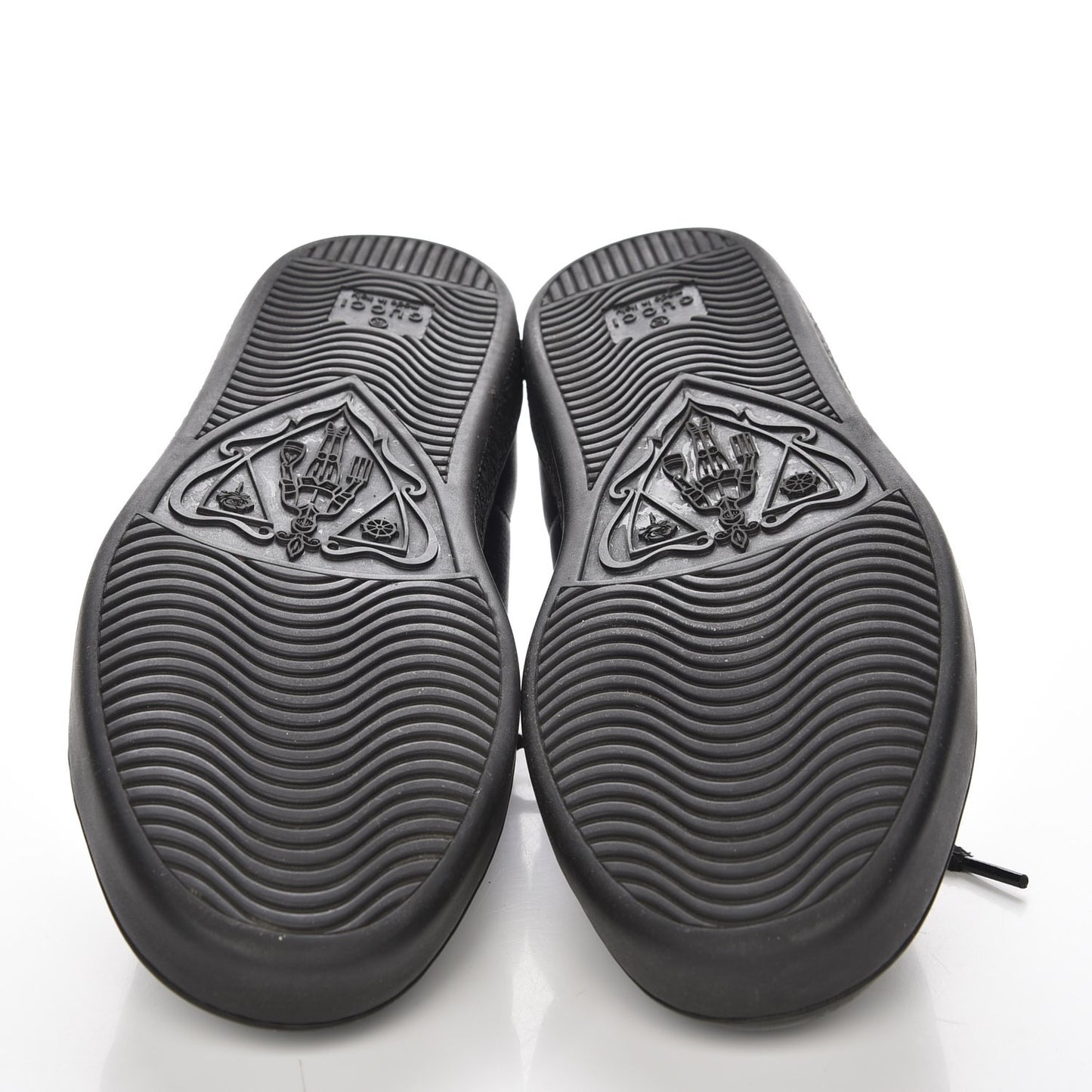 Calfskin Crocodile Web Ace Sneakers 36.5 Black