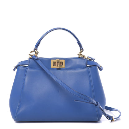 Fendi Nappa Mini Peekaboo Iconic Satchel Bleuette 1 of 11