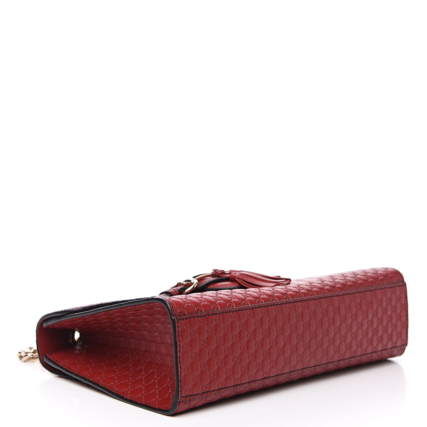 Gucci Microguccissima Medium Emily Chain Shoulder Bag Red 3 of 10