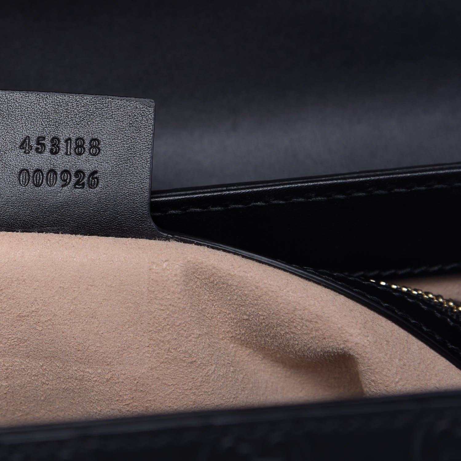 Gucci Guccissima Signature Small Padlock Top Handle Bag Black 9 of 9