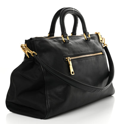 Prada Saffiano Tessuto Nylon Satchel Black 3 of 12