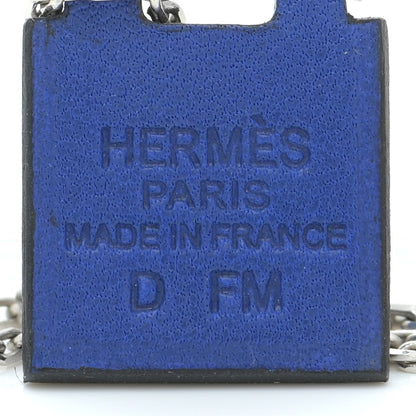 Hermes Swift O'Kelly Pendant Necklace Bleu Electrique 7 of 8