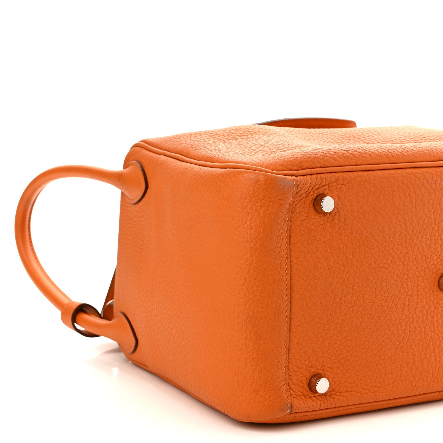 Hermes Taurillon Clemence Lindy 30 Orange 9 of 13