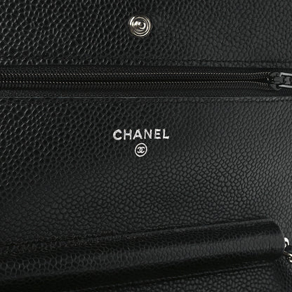 Chanel Caviar Quilted Wallet On Chain WOC Black 5 of 11