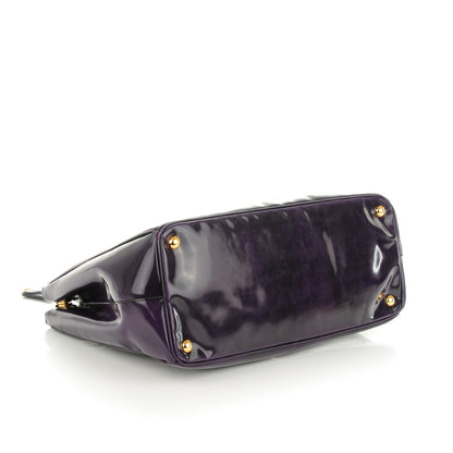 Prada Spazzolato Large Double Zip Tote Viola Fume 4 of 8